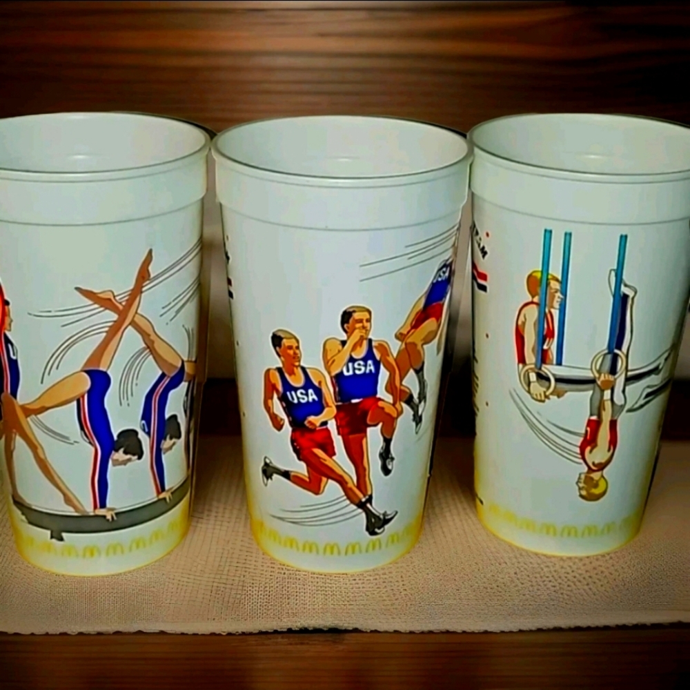 1988 McDonalds' US Olympic Team Cups: Track & Field, Women & Men Gynastics, VTG